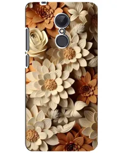 Чохол для Xiaomi Redmi 5 Plus з картинкою «Бежевий флористичний декор»