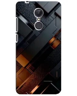 Чехол для Xiaomi Redmi 5 Plus с картинкой «Черные геометрические блоки»