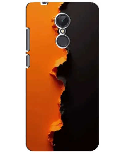 Чехол для Xiaomi Redmi 5 Plus с картинкой «Оранжевый разлом»