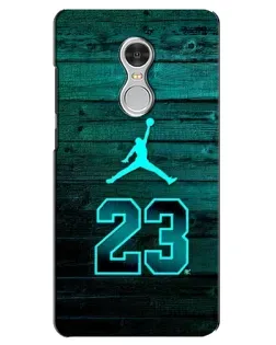 Чехол для Xiaomi Redmi 5 с картинкой «Jordan Cyan 23»