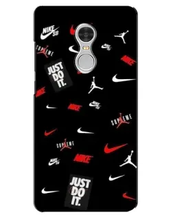 Чехол для Xiaomi Redmi 5 с картинкой «Nike Mix Pattern»