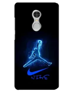 Чехол для Xiaomi Redmi 5 с картинкой «Jordan Neon Blue»