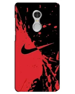 Чехол для Xiaomi Redmi 5 с картинкой «Красные брызги Nike» Чехол для Xiaomi Redmi 5 с картинкой «Красные брызги Nike»