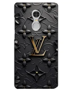 Чехол для Xiaomi Redmi 5 с картинкой «Кожаная текстура LV»
