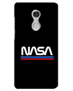 Чехол для Xiaomi Redmi 5 с картинкой «NASA — классика Red Blue»