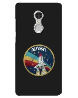 Чехол для Xiaomi Redmi 5 с картинкой «NASA — эмблема миссии»