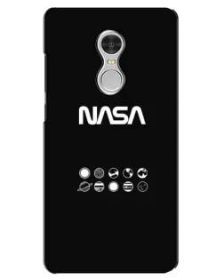Чехол для Xiaomi Redmi 5 с картинкой «NASA — технический принт» Чехол для Xiaomi Redmi 5 с картинкой «NASA — технический принт»