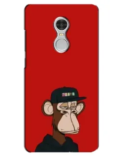 Чехол для Xiaomi Redmi 5 с картинкой «Bored Ape — красный фон» Чехол для Xiaomi Redmi 5 с картинкой «Bored Ape — красный фон»