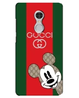 Чехол для Xiaomi Redmi 5 с картинкой «Gucci — полосы и Микки» Чехол для Xiaomi Redmi 5 с картинкой «Gucci — полосы и Микки»