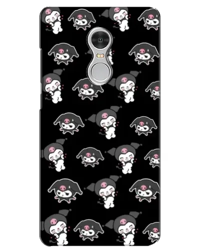 Чехол для Xiaomi Redmi 5 с картинкой «Черный паттерн Kuromi»