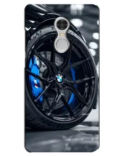 Чохол для Xiaomi Redmi 5 з картинкою «Колесо BMW зблизька»