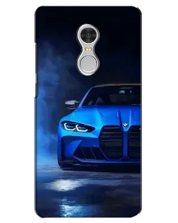 Чохол для Xiaomi Redmi 5 з картинкою «Блакитна BMW M4»