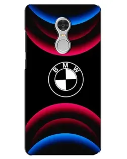 Чохол для Xiaomi Redmi 5 з картинкою «Логотип BMW та неонові дуги»