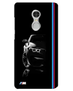 Чохол для Xiaomi Redmi 5 з картинкою «Силует BMW в темряві»