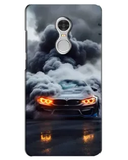 Чохол для Xiaomi Redmi 5 з картинкою «BMW у диму»