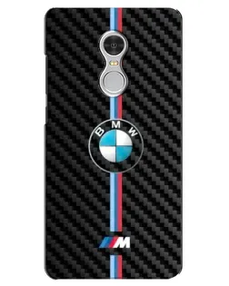 Чохол для Xiaomi Redmi 5 з картинкою «Емблема BMW та карбон»