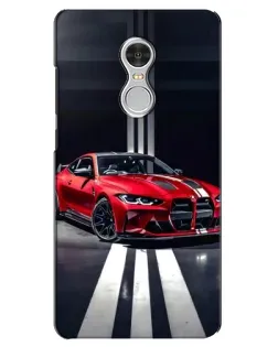 Чохол для Xiaomi Redmi 5 з картинкою «Червона BMW на дорозі»