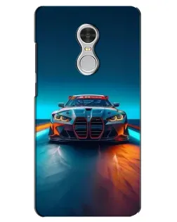 Чохол для Xiaomi Redmi 5 з картинкою «BMW — вогні неону»