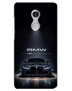 Чохол для Xiaomi Redmi 5 з картинкою «BMW крізь нічне місто»