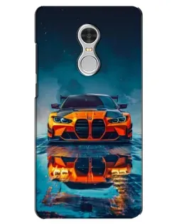 Чохол для Xiaomi Redmi 5 з картинкою «BMW — золота емблема»