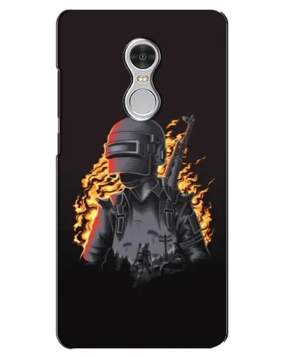 Чехол для Xiaomi Redmi 5 с картинкой «PUBG — огненный силуэт»