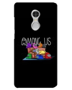 Чехол для Xiaomi Redmi 5 с картинкой «Логотип Among Us» Чехол для Xiaomi Redmi 5 с картинкой «Логотип Among Us»