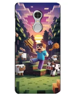 Чехол для Xiaomi Redmi 5 с картинкой «Стив на ферме» Чехол для Xiaomi Redmi 5 с картинкой «Стив на ферме»