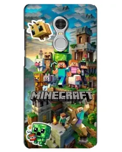 Чохол для Xiaomi Redmi 5 з картинкою «Замок Minecraft»