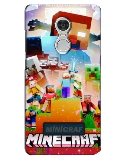 Чохол для Xiaomi Redmi 5 з картинкою «Minecraft герої гри»