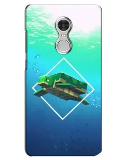 Чохол для Xiaomi Redmi 5 з картинкою «Черепаха Minecraft»