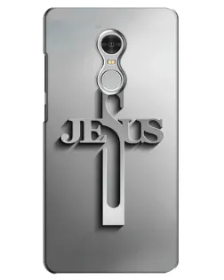 Чехол для Xiaomi Redmi 5 с картинкой «Металлический крест Jesus»