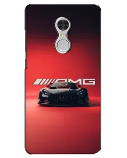 Чехол для Xiaomi Redmi 5 с картинкой «Mercedes AMG — красная линия»