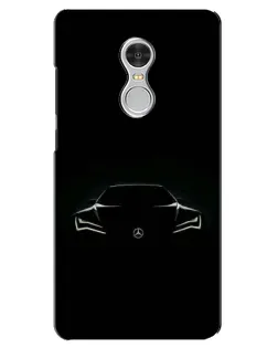 Чехол для Xiaomi Redmi 5 с картинкой «Mercedes — силуэт авто» Чехол для Xiaomi Redmi 5 с картинкой «Mercedes — силуэт авто»
