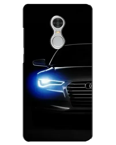 Чехол для Xiaomi Redmi 5 с картинкой «Неоновый взгляд Audi»
