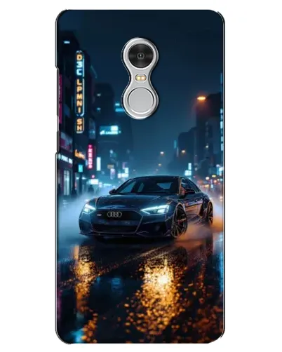Чехол для Xiaomi Redmi 5 с картинкой «Ночной город и Audi»