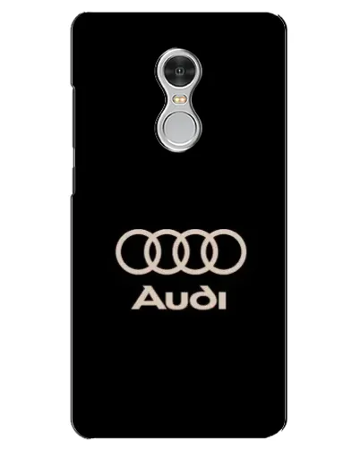 Чехол для Xiaomi Redmi 5 с картинкой «Audi — золотой логотип»