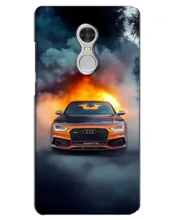 Чехол для Xiaomi Redmi 5 с картинкой «Audi в огненном дыму» Чехол для Xiaomi Redmi 5 с картинкой «Audi в огненном дыму»