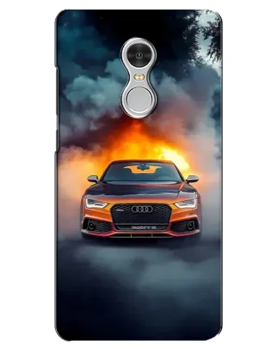 Чехол для Xiaomi Redmi 5 с картинкой «Audi в огненном дыму»
