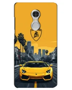Чехол для Xiaomi Redmi 5 с картинкой «Желтый Lamborghini город» Чехол для Xiaomi Redmi 5 с картинкой «Желтый Lamborghini город»