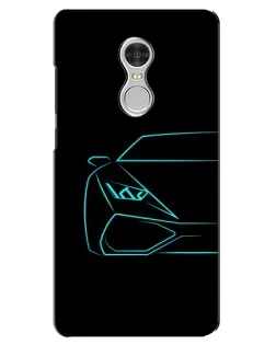 Чехол для Xiaomi Redmi 5 с картинкой «Голубой силуэт Lamborghini» Чехол для Xiaomi Redmi 5 с картинкой «Голубой силуэт Lamborghini»