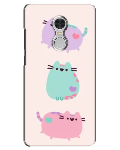 Чехол для Xiaomi Redmi 5 с картинкой «Pusheen трио»