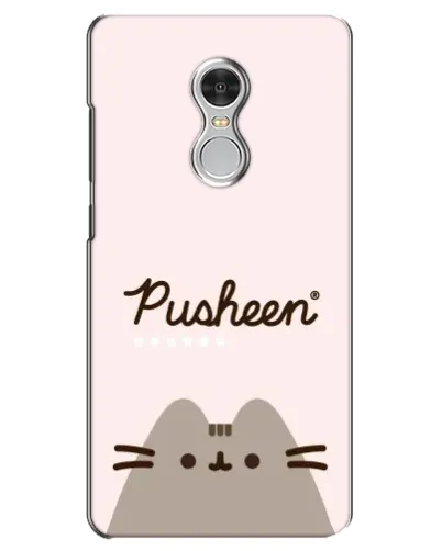 Чехол для Xiaomi Redmi 5 с картинкой «Pusheen логотип»