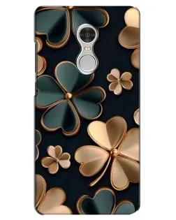 Чехол для Xiaomi Redmi 5 с картинкой «Клевер в золоте»