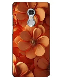 Чехол для Xiaomi Redmi 5 с картинкой «Оранжевый макро цветок»