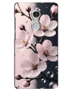 Чехол для Xiaomi Redmi 5 с картинкой «Нежная сакура и капли»