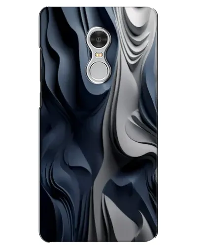 Чехол для Xiaomi Redmi 5 с картинкой «Объемные синие складки»