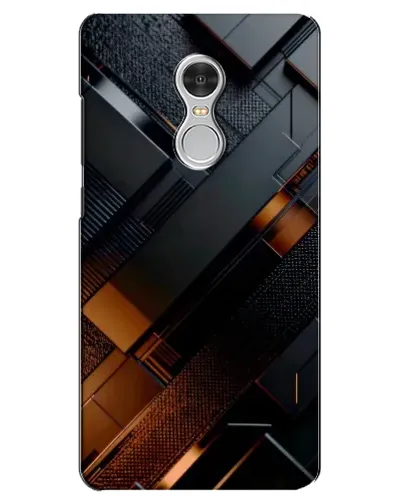 Чехол для Xiaomi Redmi 5 с картинкой «Черные геометрические блоки»