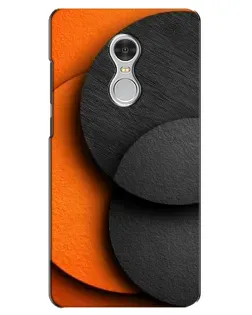 Чехол для Xiaomi Redmi 5 с картинкой «Геометрия оранжевых кругов»