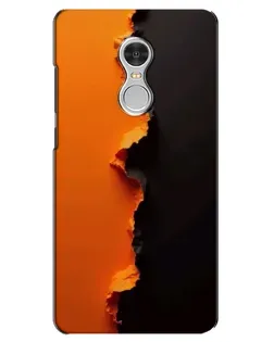 Чехол для Xiaomi Redmi 5 с картинкой «Оранжевый разлом»