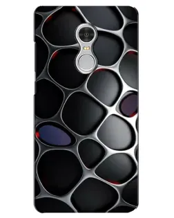 Чехол для Xiaomi Redmi 5 с картинкой «Объемная темная решетка»